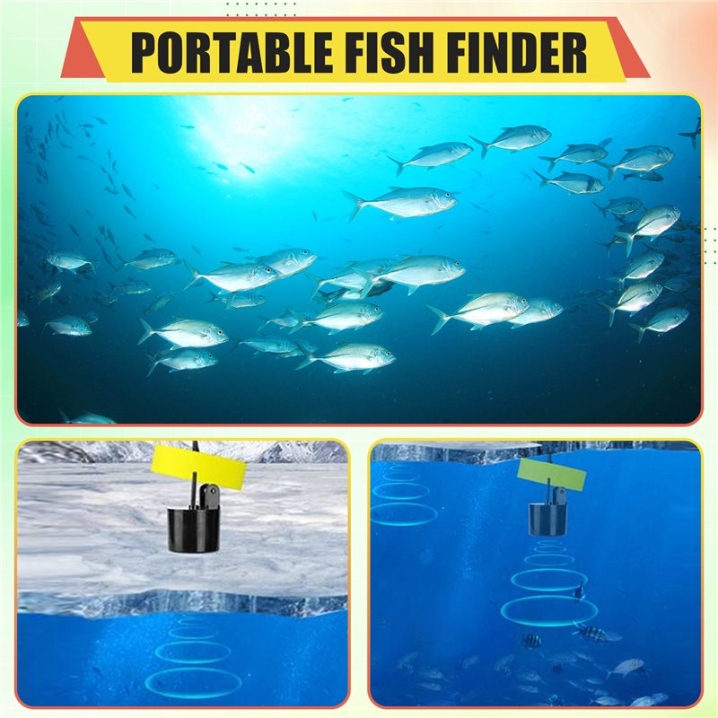 Fish Finder Portable - ABKV - Przenośny echosonda do wykrywania